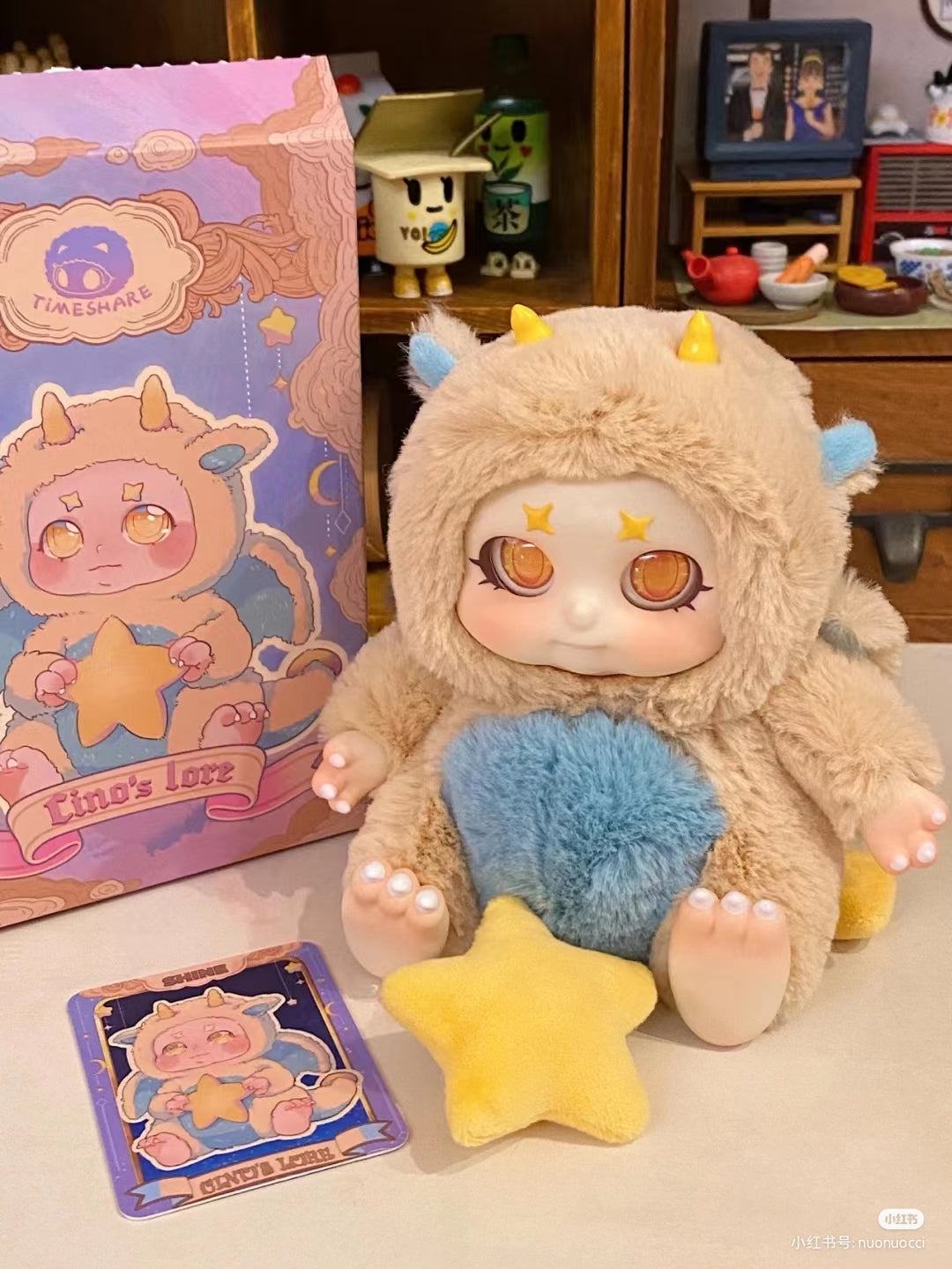 Meet cino lively plush toy blink box