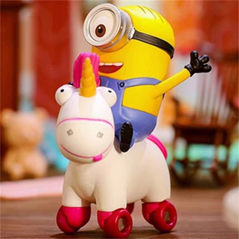 Cutie Minions riding car series dolls