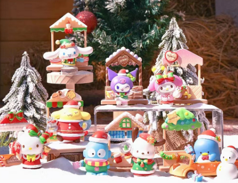 Sanrio Christmas market dolls