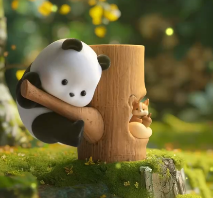 panda rollrol climb tree doll