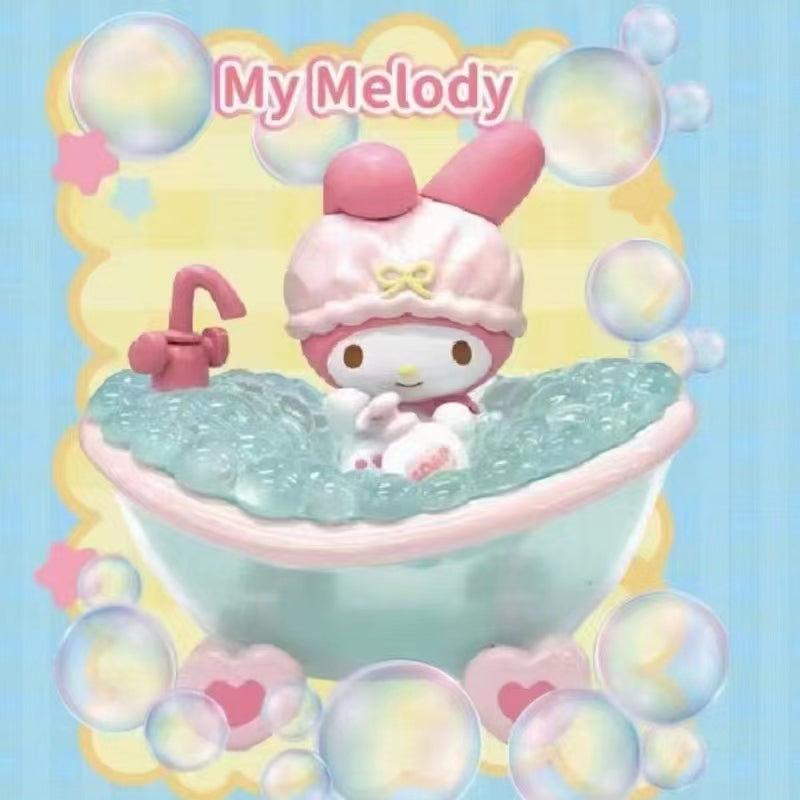 cutie Sanrio in bubble bath dolls